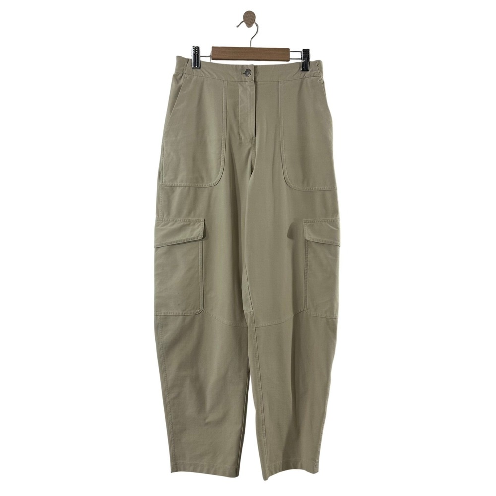Lululemon Lab Utilitech Cargo Pants Tan Khaki High‎ Rise Tapered Size 26 LW5ENBS